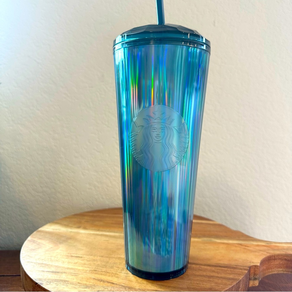 NEW Starbucks Fall 2022 Ocean Kaleidoscope Dome 24oz Venti Tumbler w/ straw